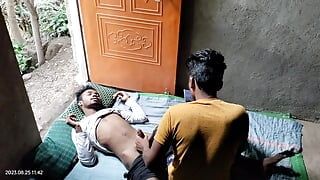 While sleeping he was watching something on mobile so I also started watching I enjoyed a lot today – Gay Movie in Hindi