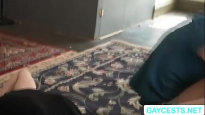 WTF! my gay stepbro suck and ride my big cock