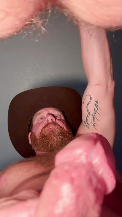 Dad helps to push the married man’s load deeper into Sonns hole.