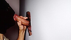 Male With His Cock Full Of Fat Veins One More Day At The Gloryhole To Be Milked