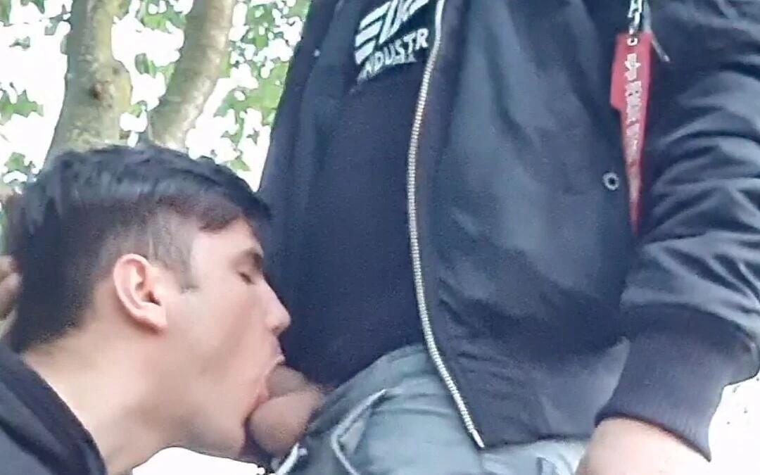 Gay Boys Having Risky Fun Outdoors – Wank Suck and Cum in Mouth