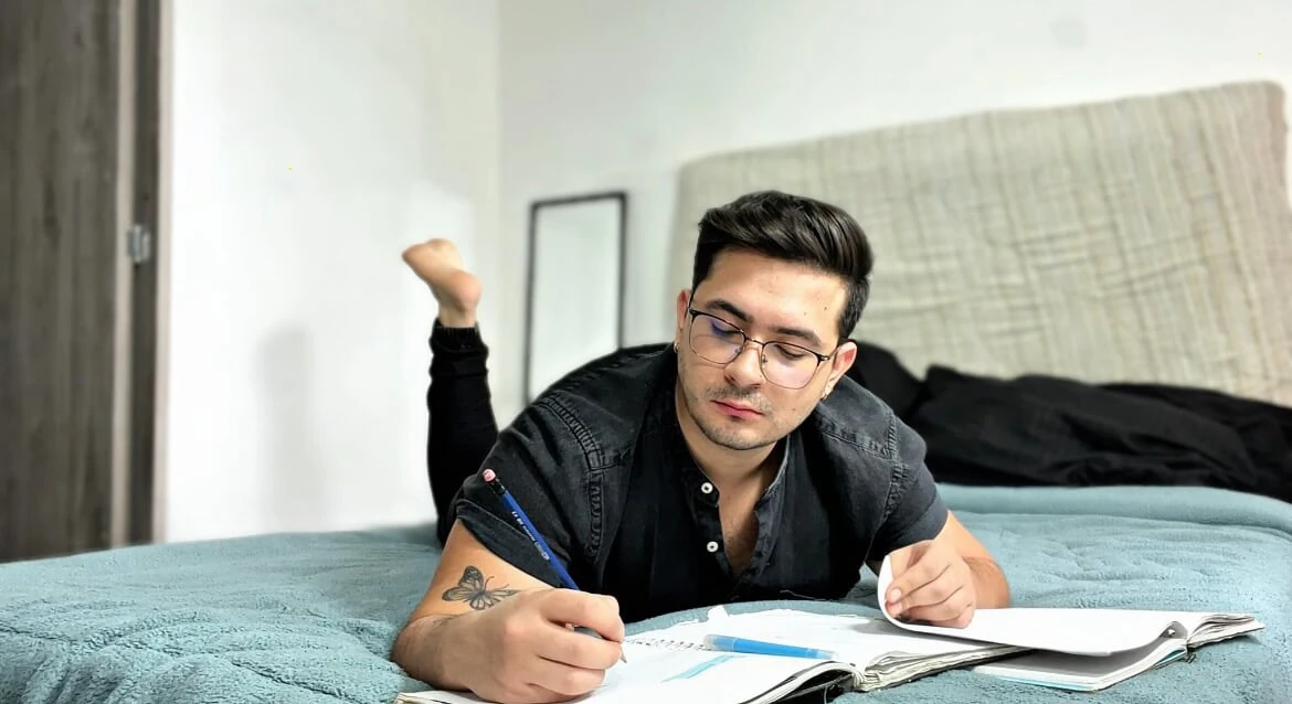 Young college students have sex in their room when they are alone