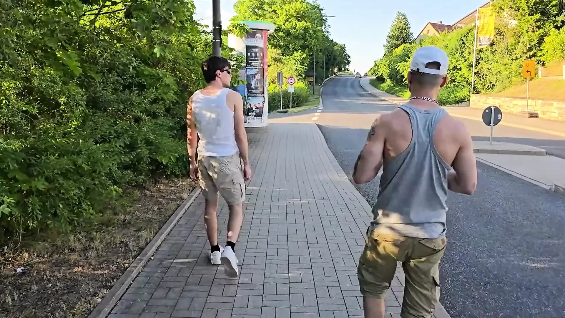 I Fucked My Gay Bitch Bareback Behind the Utility House and Came on His Boy Pussy