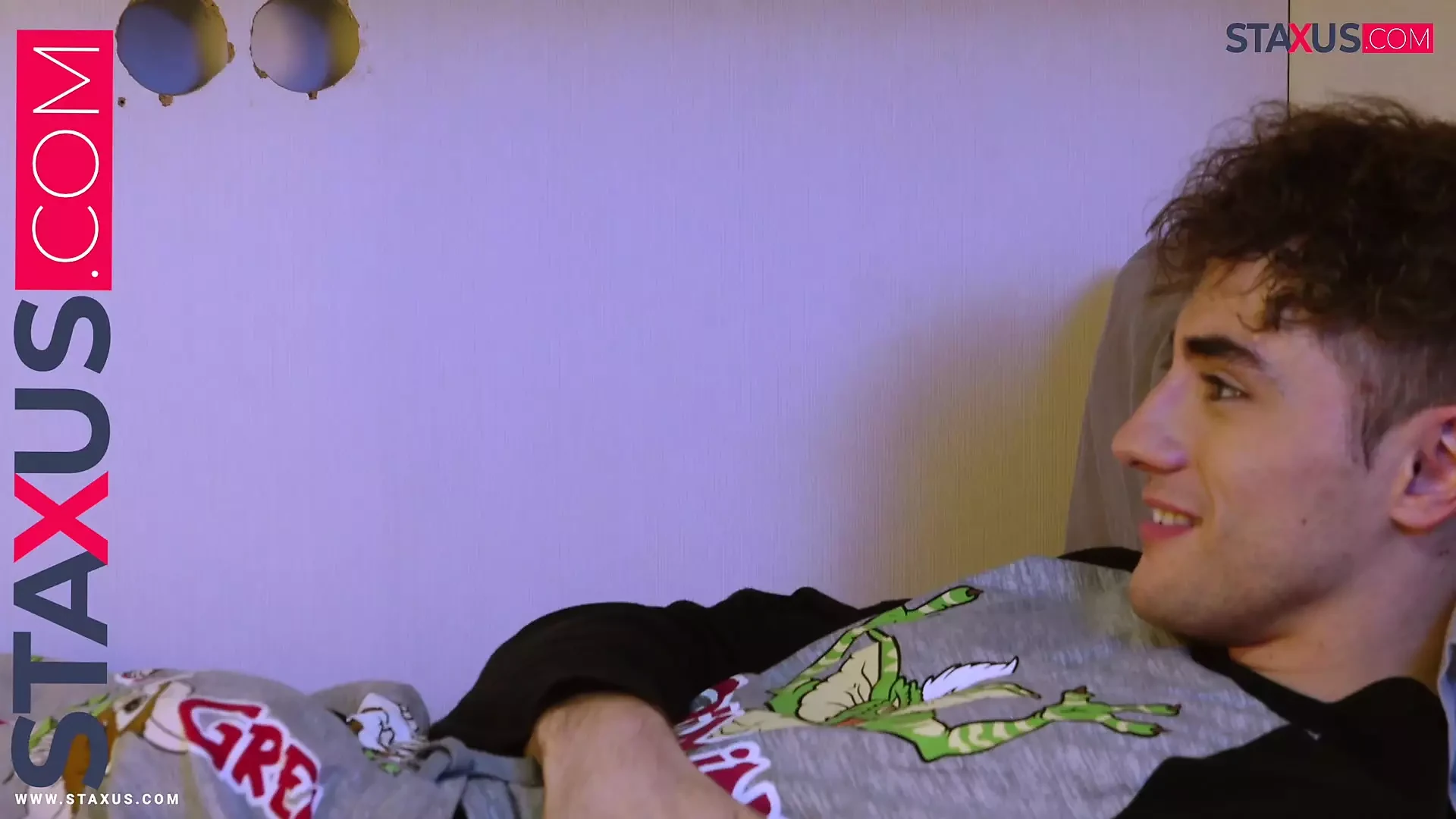 STAXUS :: My friend catches me masturbating and can’t help but join in.