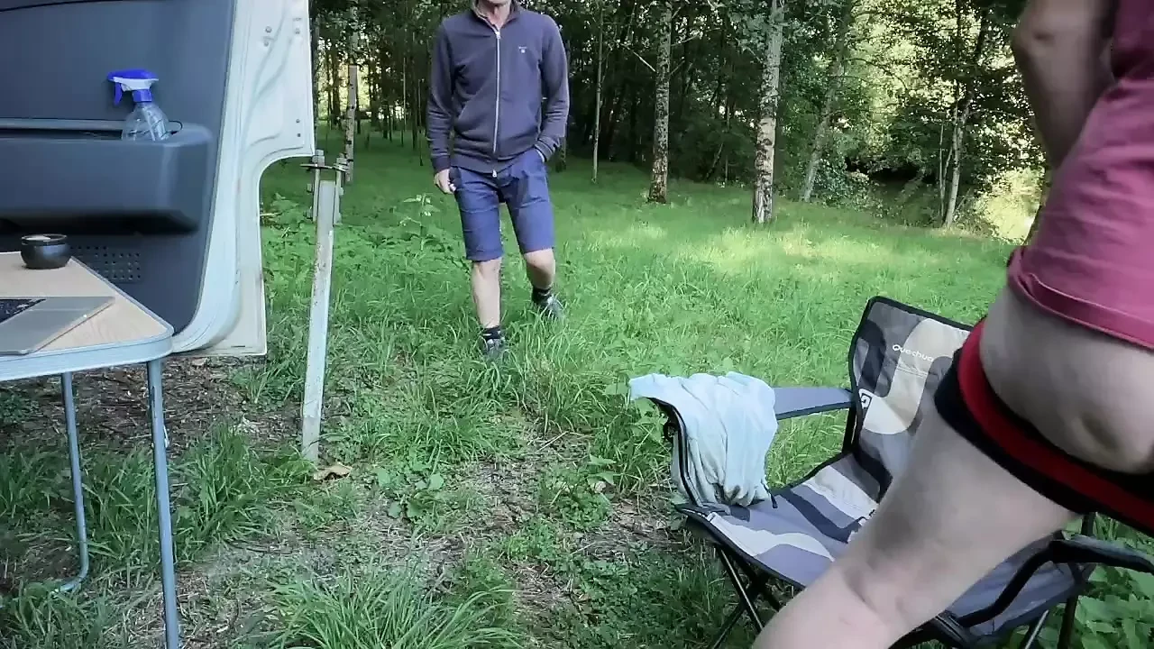 a guy who walks by and sees me showing off comes and fucks me with his big cock