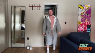 Nick Charms Worships Colt Spence With Ass Sniffing Feet Licking and Dick Sucking