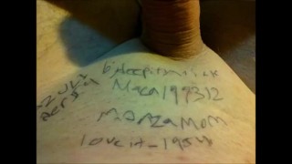 branded like cattle with my “friends” names making them own this bimaleslut