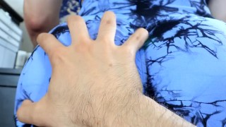 Erick is a Big Slut lets a fan grab his Big Butt after helping with tiktoks