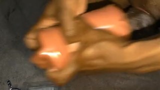 MONSTER BLACK COCK FUCKING A SEX TOY