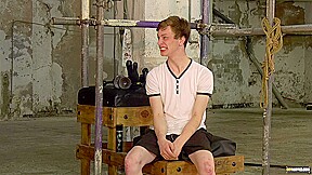 Nubile Alex Faux wanked off until cumming by Master