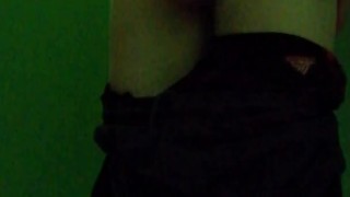 Some fun after swimming: quick wank in a loud changing room