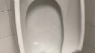 Urinal – big cock – erection